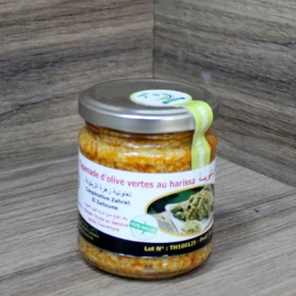 Tapenade d'Olives Vertes au Harissa (180g)