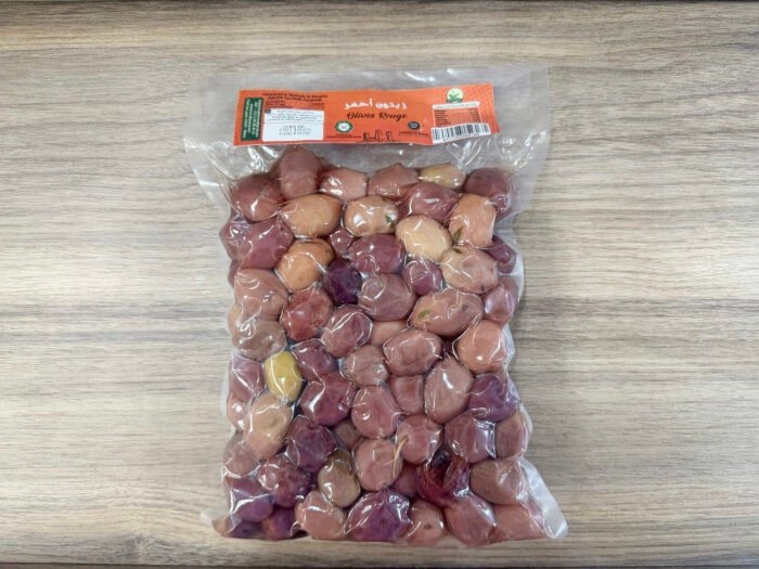Olives Rouges Marocaines 500gr – Sous Vide – Image 1